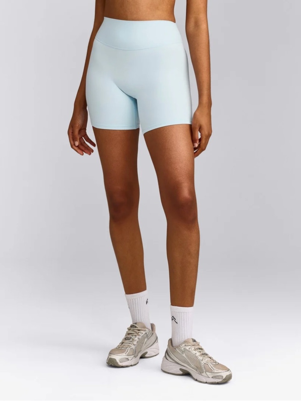 Oner Active Softmotion High Waisted Shorts 6” with Gray Logo